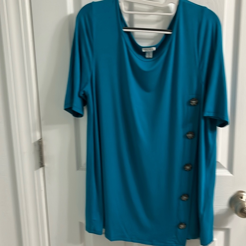 Spence like new tunic top in teal